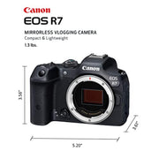 Canon EOS R7 Mirrorless Camera, Hybrid Camera, 32.5 Megapixel with Canon 18-150mm lens