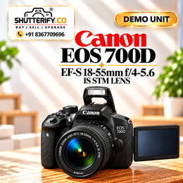 Demo Canon EOS 700d DSLR camera + 18-55mm STM lens C06