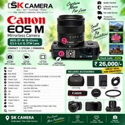 Pre-owned Canon EOS M Camera + EF-M 18-55mm IS STM lens AS56