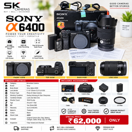 Demo Unit Sony Alpha a6400 Mirrorless Camera + 18-135mm OSS Lens AS03