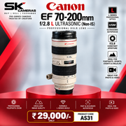 Pre-owned Canon EF 70-200mm NON IS 2.8 L Ultrasonic lens AS31