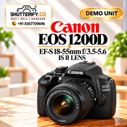 Demo Canon EOS 1200D DSLR Camera + 18-55mm IS II Lens C09