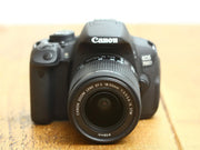 Demo Canon EOS 700d DSLR camera + 18-55mm STM lens C06