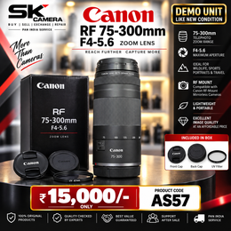 Demo Unit Canon RF 75-300mm F4-5.6 lens AS57